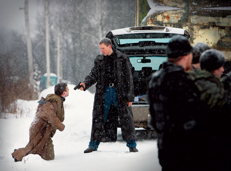 Рабочий момент съемок.