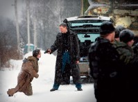 Рабочий момент съемок.