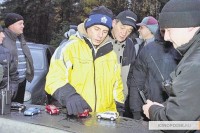 Постановщик трюков Владимир Орлов и каскадер Владислав Барковский во время обсуждения трюковой сцены.