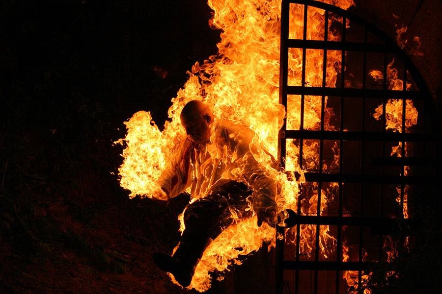 На съёмках сериала "Викинг" (реж. Stas Mareev, 2006 г.) Постановка трюков - Alexander Baranov, исполнитель трюка - Александр Иванов.